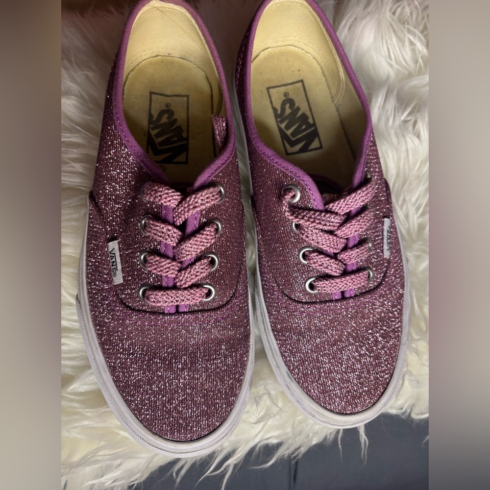 Vans Women's Glitter Sneakers - Purple